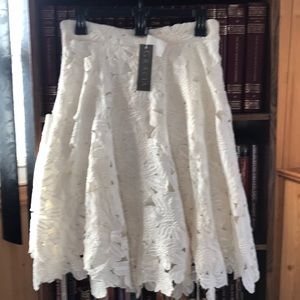 Cream skater designed skirt